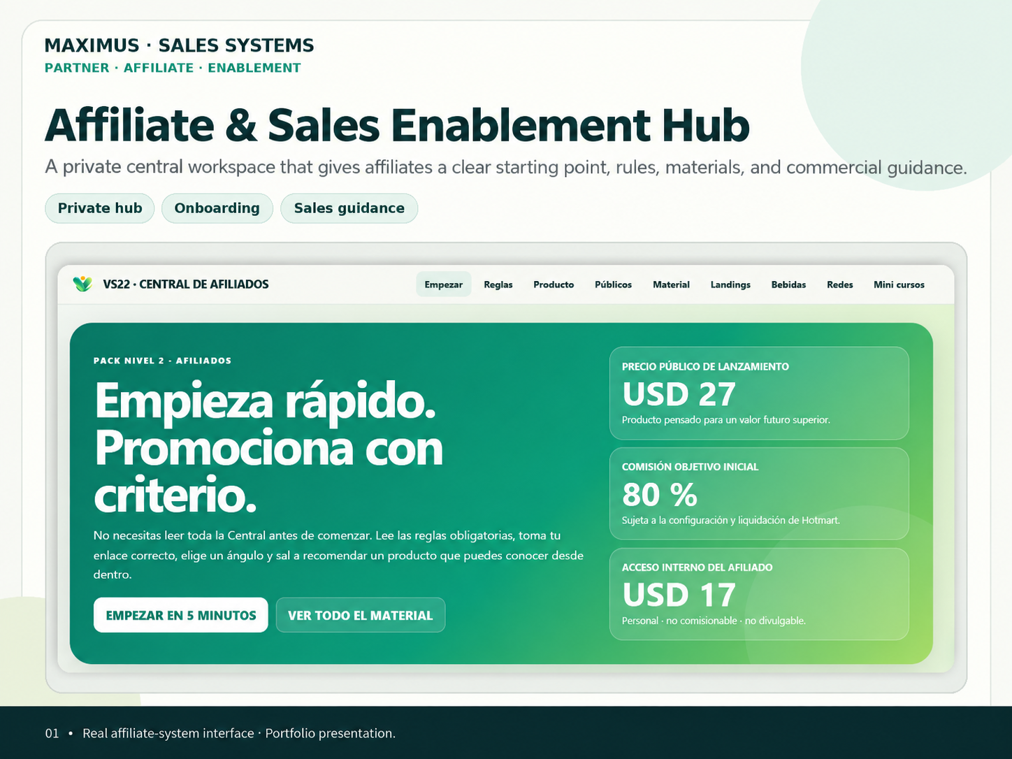 Sistema de afiliados y ventas